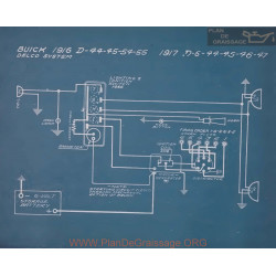 Buick D44 D45 D54 D55 Schema Electrique 1916