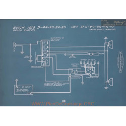 Buick D6 D44 D45 D46 D47 Schema Electrique 1917 V2