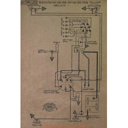 Buick H44 H45 H46 H47 H49 H50 Schema Electrique 1919 Delco