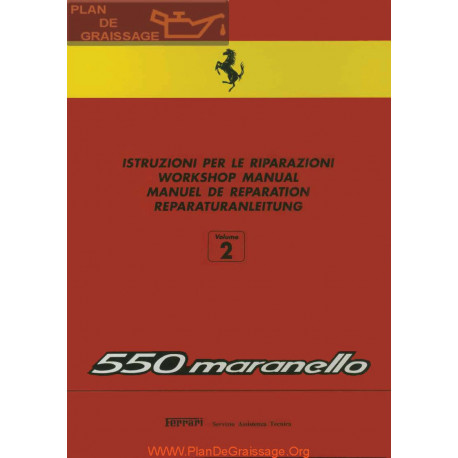 Ferrari 550 Maranello Workshop Manual Volume 2