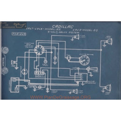 Cadillac 55 57 6volt Schema Electrique 1917 1918 1919 Delco