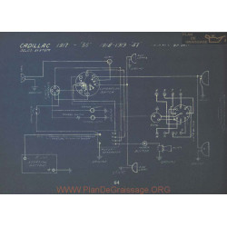 Cadillac 55 57 Schema Electrique 1917 1918 1919 Delco