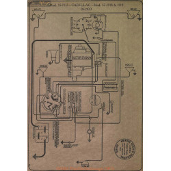 Cadillac 55 57 Schema Electrqie 1917 1918 1919 Delco