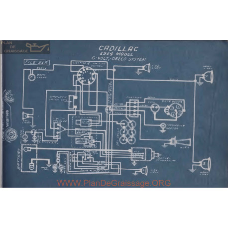 Cadillac 6volt Schema Electrique 1914 Delco