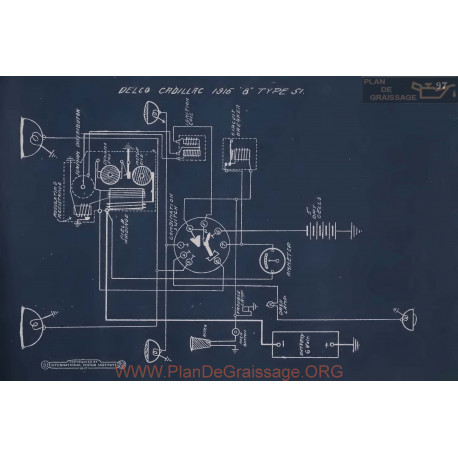 Cadillac 8 51 Schema Electrique 1915 V2