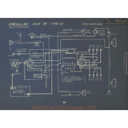 Cadillac 8 Type 51 Schema Electrique 1915 Delco