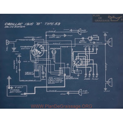 Cadillac 8 Type 53 Schema Electrique 1916