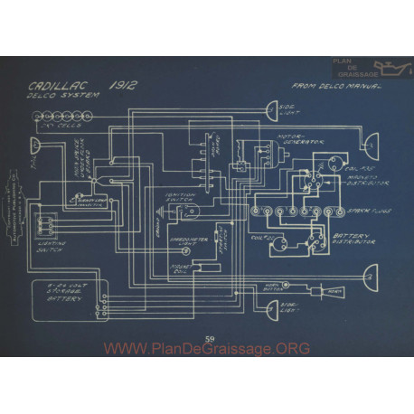 Cadillac Schema Electrique 1912 Delco