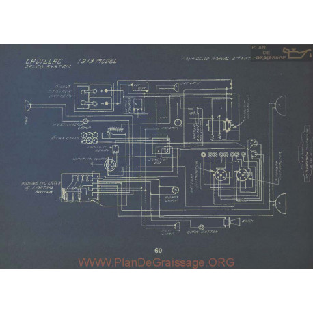 Cadillac Schema Electrique 1913 Delco