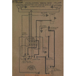 Chalmers 1000b Specials Schema Electrique 1918 1919 Westnghouse