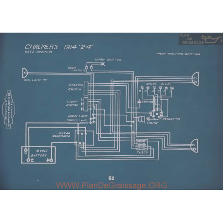 Chalmers 24 Schema Electrique 1914 V2