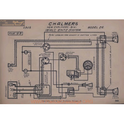 Chalmers 26 Six 18volt Schema Electrique 1915 Entz V2