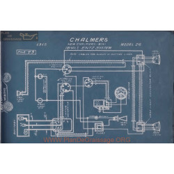 Chalmers 26 Six 18volt Schema Electrique 1915 Entz