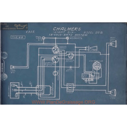 Chalmers 26b Six Schema Electrique 1915 Entz