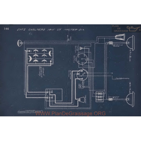 Chalmers 29 Master Six Schema Electrique 1915