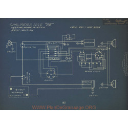 Chalmers 35 Schema Electrique 1916 Westinghouse Remy