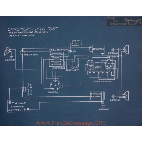 Chalmers 35 Schema Electrique 1916