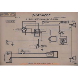 Chalmers 35a 6volt Schema Electrique 1916 Westinghouse V2