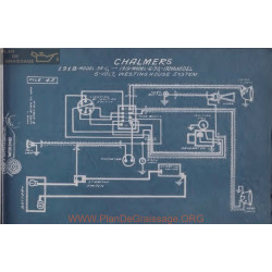 Chalmers 35c 6 30 6volt Schema Electrique 1918 1919 Westinghouse