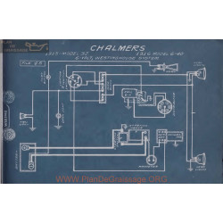 Chalmers 6 40 32 Schema Electrique 1915 1916 Westinghouse