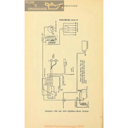 Chalmers Ignition Schema Electrique 1916 1917 Remy