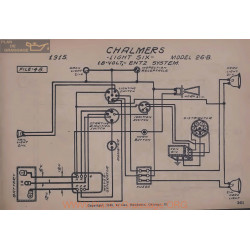 Chalmers Six 26b 18volt Schema Electrique 1915 Entz