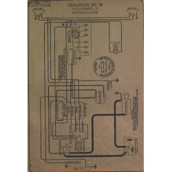 Chalmers Six 30 35 Schema Electrique 1917 Westinghouse