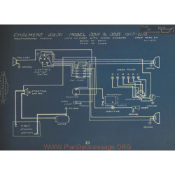 Chalmers Six30 35a 35b Schema Electrique 1917 1918 Westinghouse