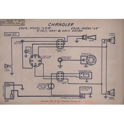 Chandler 15b 16 6volt Schema Electrique 1914 1915 Gray & Davis V2