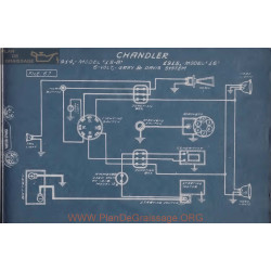 Chandler 15b 16 6volt Schema Electrique 1914 1915 Gray & Davis