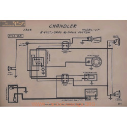 Chandler 17 6volt Schema Electrique 1916 Gray & Davis