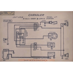 Chandler 17 6volt Schema Electrique 1917 1918 Gray & Davis V2