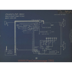 Chandler Schema Electrique 1920 Gray & Davis Bosch