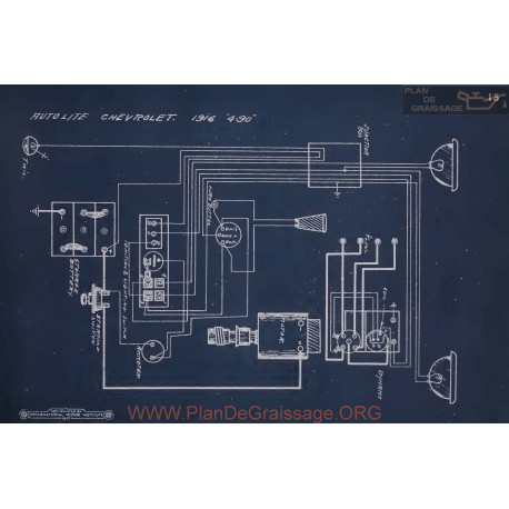 Chevrolet 4 9u Schema Electrique 1916