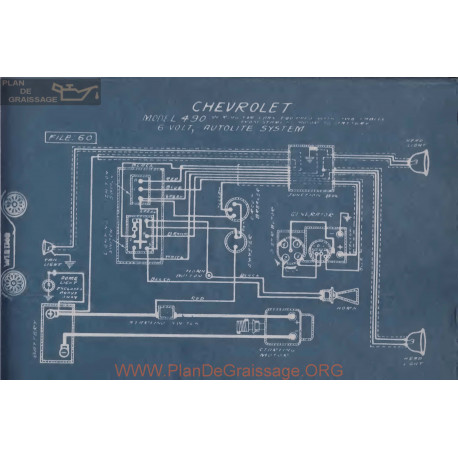 Chevrolet 490 6volt Schema Electrique Autoline