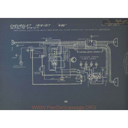 Chevrolet 490 Schema Electrique 1916 1917 Autolite V5