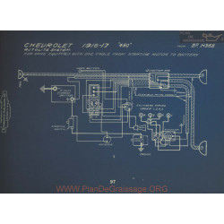 Chevrolet 490 Schema Electrique 1916 1917 Autolite