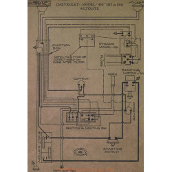 Chevrolet 490 Schema Electrique 1917 1918 Aujolite