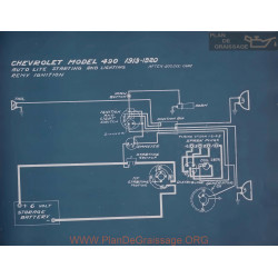 Chevrolet 490 Schema Electrique 1919 1920