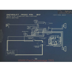 Chevrolet 490 Schema Electrique 1919 Eutolite Remy