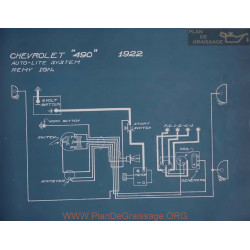 Chevrolet 490 Schema Electrique 1922