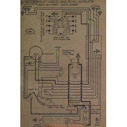 Chevrolet D 8 Cyl Schema Electrique 1918 Autolite