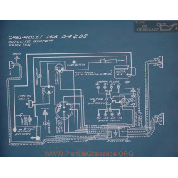 Chevrolet D4 D5 Schema Electrique 1918