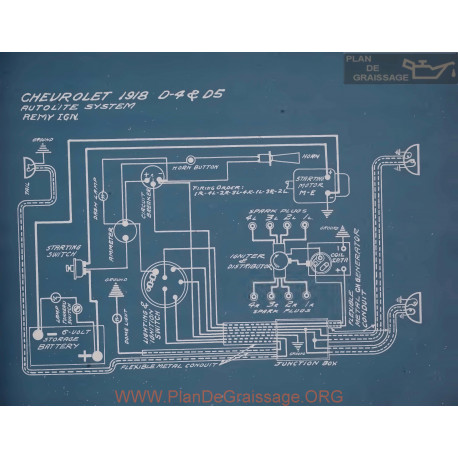 Chevrolet D4 D5 Schema Electrique 1918