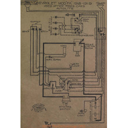 Chevrolet Fa 7925 Schema Electrique 1918 1919 Autolite