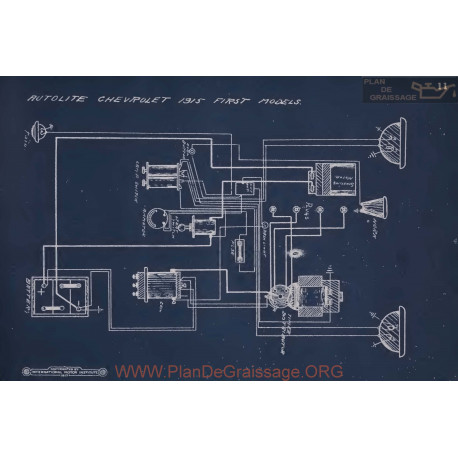 Chevrolet First Models Schema Electrique 1915