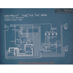 Chevrolet H2 0.5 H3 H4 Schema Electrique 1916