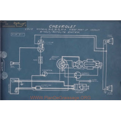 Chevrolet H2 H3 H4 6volt Schema Electrique 1915 Autoline