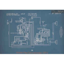 Chevrolet H2 H3 H4 Late Models Schema Electrique 1915 V2