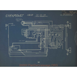 Chevrolet H2 H3 H4 Mid Season Schema Electrique 1915 Autolite